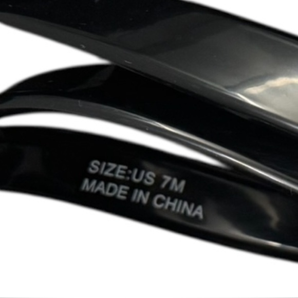 Kate Spade Black and White Polka Dot Wedge Sandals Flip Flops Thong size 7 - Picture 12 of 12